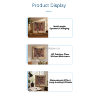 Pósteres Lenticulares 3D Personalizados, Cuadros con Efecto de Movimiento, Animación, Paisajes, Animales, para Decoración de Paredes del Hogar