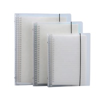 Feuilles libres transparentes mm, pour Notebook rechargeable, A5 B5 A4, feuilles amples, taille 4/6/8/20/26/30, bineur avec élastique, vente en gros