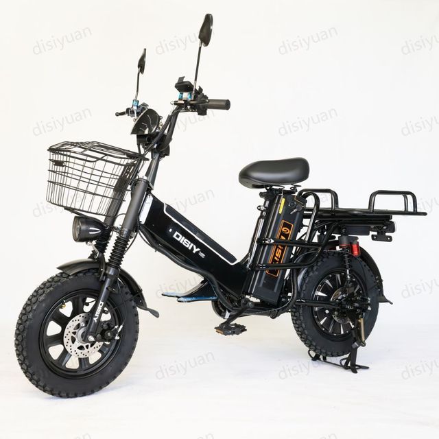 60V32AH Dual Battery Electric Scooter DX8 Motor Power 800W 16'' Inch Vacuum Snow Tires with Trunk Cargo Electric bicycle