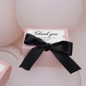 Elegante Wiederverwendbare Dankeschön-Hochzeitsgeschenkbox mit Seidenband-Schleife Luxuriöse Verpackung für Schokolade, Kekse und Süßigkeiten für Festliche Anlässe - Product Image 1