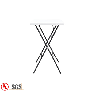 <span class=keywords><strong>Table</strong></span> de bar pliante d'extérieur carrée blanche en plastique pour 4 personnes, pour restaurant, <span class=keywords><strong>cocktail</strong></span> - Product Image 3