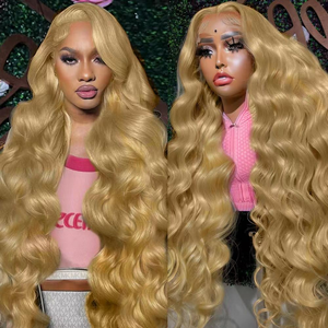 Perruques synthétiques de haute qualité en fibres résistantes à la chaleur, avec tête de <span class=keywords><strong>mannequin</strong></span> de 32 pouces et extensions de cheveux humains synthétiques HD Lace Front - Product Image 3