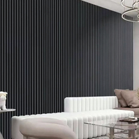 Revestimiento de Pared Exterior de PVC Gris WPC, Estilo Nórdico Moderno, Tablero Decorativo Resistente para Uso en Interiores