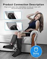 Masseur pour les pieds et les jambes 4-en-1 avec chauffage, batterie au lithium rechargeable, contrôle de la minuterie pour la récupération corporelle AS ALL STAR CE