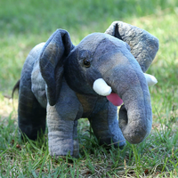 Peluche d'éléphant simulée, adorable poupée éléphant, coussin de sommeil grande taille, poupée en tissu, cadeau d'anniversaire pour la Journée des enfants, vente en gros