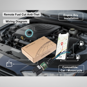 Traceur <span class=keywords><strong>GPS</strong></span> 4G avec relais, coupure d'alimentation/huile, géolocalisation et alarme de vibration pour voiture et <span class=keywords><strong>moto</strong></span> - Product Image 1