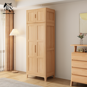 furniture factory low price customized <b>large</b> stock ready to ship storage <b>wardrobe</b> new design house furniture solid wood <b>wardrobe</b> - Product Image 3