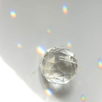 Lustre suspendu en cristal K9 à facettes, lustre de couleur bon marché, éclairage Feng Shui, boule de prisme en cristal K9
