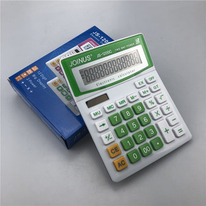 Joinus Js-1200c 12 Digit Solar Dual Power Electronic Calculator White Multifunctional - Product Image 2