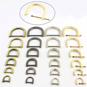 Grillete de tornillo con pasador y anillo en D desmontable, herrajes metálicos para collar de mascotas de lujo, artesanía en cuero, accesorio para bolsos y carteras - Product Image 1