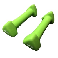 Haltères à tête triangulaire portables de vente directe d'usine poids libres enduits de néoprène colorés pour femmes hommes équipement de fitness
