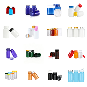 Botellas de plástico cilíndricas para cosméticos con tapa de rosca PET y serigrafía para uso cosmético - Product Image 1