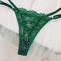 Ensemble de lingerie sexy en dentelle et résille à imprimé léopard RUIYI, soutien-gorge push-up pour petites poitrines, string assorti, ensemble de vêtements de nuit