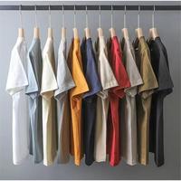 Obral besar kaus Gsm 200 kualitas tinggi cetak Hommes Pour Les kustom kaus kosong pria katun 100