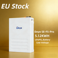 Batería Deye ESS de Bajo Voltaje 5.12kWh SE-F5-Pro LiFePO4 en Stock en la UE, Solución de Almacenamiento de Energía Doméstica para Sistemas Solares Híbridos