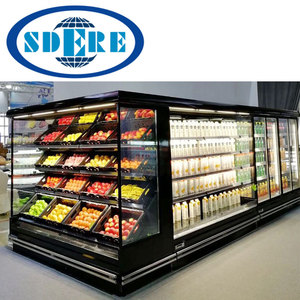 Sử Dụng Hiển Thị Tủ Lạnh Siêu Thị Tủ Lạnh <span class=keywords><strong>Showcase</strong></span> Cho Trái Cây Và Rau Quả - Product Image 3