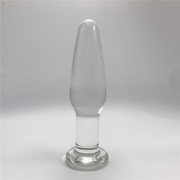 Damen Kristallglas Analplug Erwachsenen-Massagegerät Beliebtes Vaginales Sexspielzeug Dildo Anales Butt-Toy