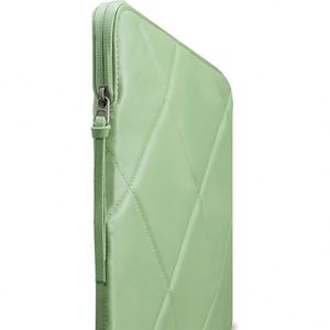 Custom Portable Slim Cute Quilted Cover <b>Bag</b> Faux Vegan Leather Laptop Sleeve Carrying Case - Product Image 4