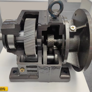 Reductor de Engranajes Helicoidales de Hierro Fundido Serie <span class=keywords><strong>R</strong></span> de China, Alto Torque, Bajo Ruido, Estándar IEC, Adaptador de Motor ODM R107/R137/R147 20 HP - Product Image 5
