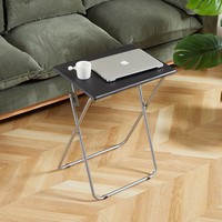 Table pliante en MDF de couleur personnalisée, directement de l'usine, pour patio et extérieur, avec cadre en fer épaissi