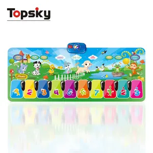 Topsky Kinderen Piano Toetsenbord Speelkleed Elektronische Licht Up Dance Pads Musical Tapijt Speelgoed Spelen Mat Dansen Spelen Matten Voor kids