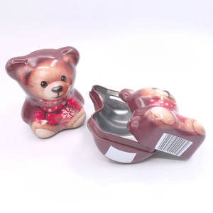 अनुकूलित छोटे भालू के आकार के वर्णगी बैंक टिन पैसे के लिए पुनर्नवीनीकरण धातु खिलौना बॉक्स को पुनर्नवीनीकरण कर सकता है - Product Image 2