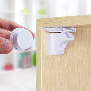 Household Safety Magnetic Baby Safety Cabinet Lock Baby Safety Locks Furniture Drawer Baby Magnetic Locks