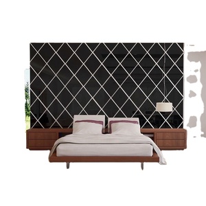 Diamond Modern <b>Mirror</b> Wall Stickers Home Decor 3D DIY Eco-Friendly Self-adhesive Acrylic Decal Art Customized Color - Product Image 4