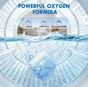 Pastiglie Detergenti per Lavatrice, Confezione da 24, <span class=keywords><strong>Detergente</strong></span> Disincrostante per <span class=keywords><strong>Vasca</strong></span> della Lavatrice, Capsule per Pulizia Profonda Domestica - Product Image 2