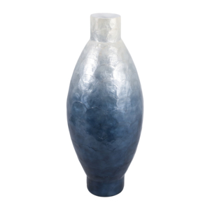 Vaso Decorativo Alto Ombre, Vaso per Fiori Contemporaneo Texturizzato per Soggiorno, Ufficio e Tavolo - Product Image 1