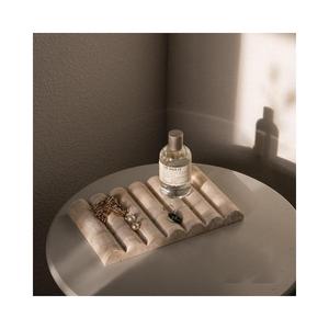 Plateau de rangement pour fruits, plateau de <span class=keywords><strong>douche</strong></span>, plateau de vanité en <span class=keywords><strong>travertin</strong></span> beige naturel poli moderne SH STONE - Product Image 1