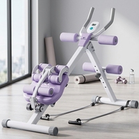 Appareil d'entraînement abdominal pliable pour la maison, machine de mise en forme de la taille, équipement de crunch à résistance réglable avec bandes de résistance