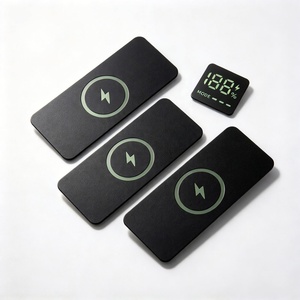 Autocollant personnalisé OEM noir pour panneau d'indicateur de charge sans fil, icône éclair, en PVC/PET, imprimé sur écran - Product Image 1