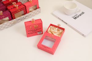 Custom Sliding Drawers Luxury Jewelry Packaging Paper Gift Box with Handle for Bracelet Jewelry Package with Diamond - Product Image 4