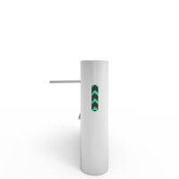 Portique de contrôle d'accès à trois poteaux avec système de billetterie biométrique RFID et barrière de comptage automatique pour gymnases, usines et expositions