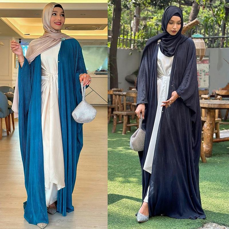 New Look Chiffon Long Kimono New Style Autumn Open Abaya Chiffon