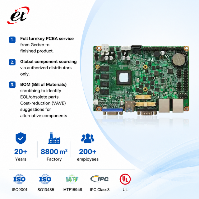 One stop PCB PCBA Manufacturer Electronic Component Sourcing SMT DIP Assembly Service with IATF 16949 Auto Standard