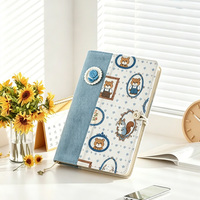 Carnet en velours côtelé patchwork avec fleurs brodées, format A6/A5, bloc-notes en tissu, carnet de voyage, cadeau