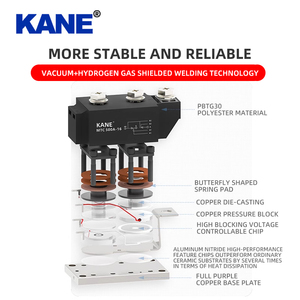 KANE MTC250/16E 250A 1600V 電圧調整双方向 MTX サイリスタ高電力 SCR ソフトスタートモジュール、加熱装置用 - Product Image 2