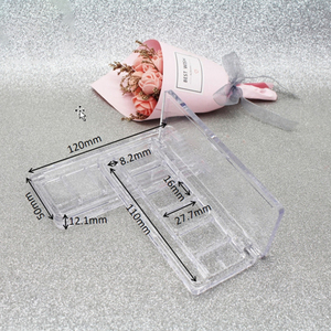 5 видов цветов пустая пластиковая прямоугольная палитра теней для век с местом для зубных щеток - Product Image 2