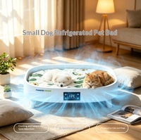 Lit pour animaux de compagnie intelligent thermostatique en alliage d'aluminium blanc - Chauffage et refroidissement double mode, étanche, anti-urine, pour chiens et chats, assemblage OEM