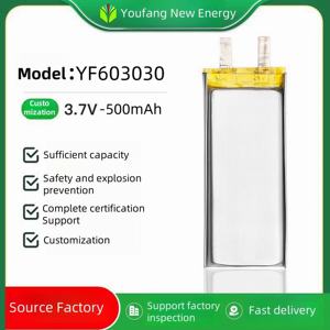 Prix <span class=keywords><strong>de</strong></span> gros d'usine 500mAh batterie au lithium-ion polymère pour appareil <span class=keywords><strong>de</strong></span> karaoké 3.7V haut-parleur Bluetooth lecteur <span class=keywords><strong>de</strong></span> glycémie - Product Image 3