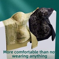 Nouvel Arrivage Soutien-gorge Respirant en Dentelle Florale à Bonnets Fixes Sans Coutures Lavable en Machine pour Cadeau d'Anniversaire