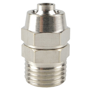 Ruilang Pneumatics <b>Quick</b> Coupler PC4 01 6 02 8 03 10 04 External Thread Nickel Plated Copper Air Hose Fitting - Product Image 2