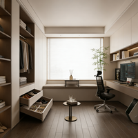 Armoire de rangement sur mesure en bois massif moderne et durable avec tiroirs pour bijoux et sacs, idéale pour chambre à coucher