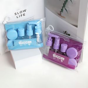 Juego de 5 Botellas Dispensadoras de Viaje, Portátiles, Suaves al Tacto, en Varios Colores, para Crema, Loción, Limpiador, Champú, Organizador de Maquillaje - Product Image 2