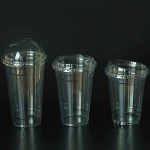 Gobelets à boire en plastique personnalisés à haute transparence, très vendus, 18 oz, gobelets à dessert en PET avec couvercles, gobelet à café pour cafés et boutiques - Product Image 5