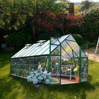 Mini serre de jardin en plastique avec cadre en aluminium
