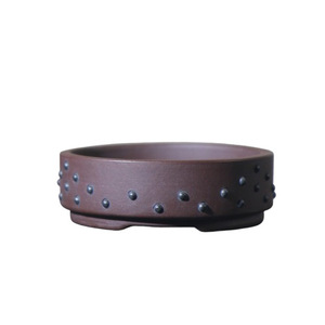 Pot à Bonsaï en Argile Violette Zisha, Style Tambour, Fait Main, Petit Pot de Culture - Product Image 5