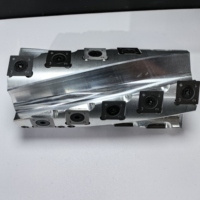 Cabezal de corte ligero de 330mm para fresadora de madera Cortador en espiral de acero reemplazable con cuchillas de inserción de carburo para madera